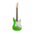 SQUIER FSR Sonic Stratocaster HSS Electric Guitar w/White Pickguard, Laurel FB, Lime Green
