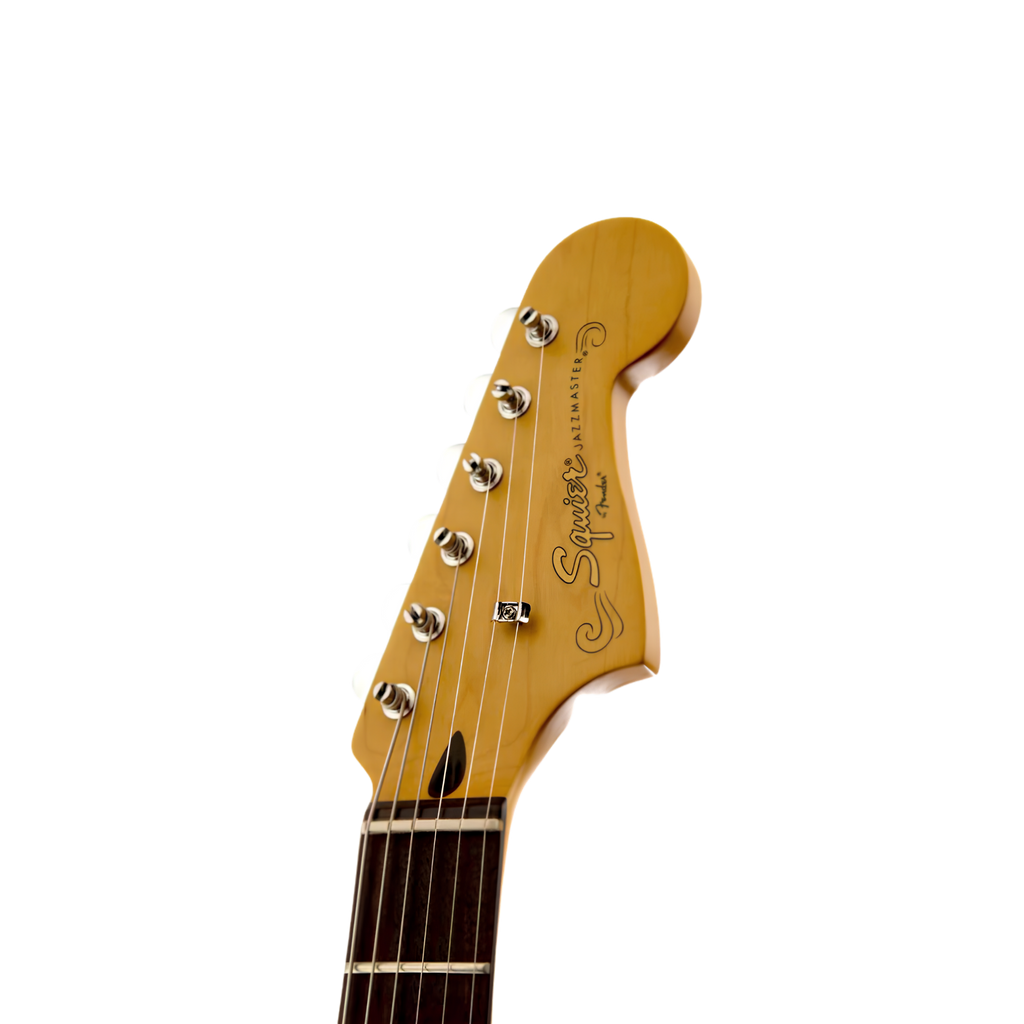 SQUIER J Mascis Signature Jazzmaster Electric Guitar, Laurel FB, Vintage White