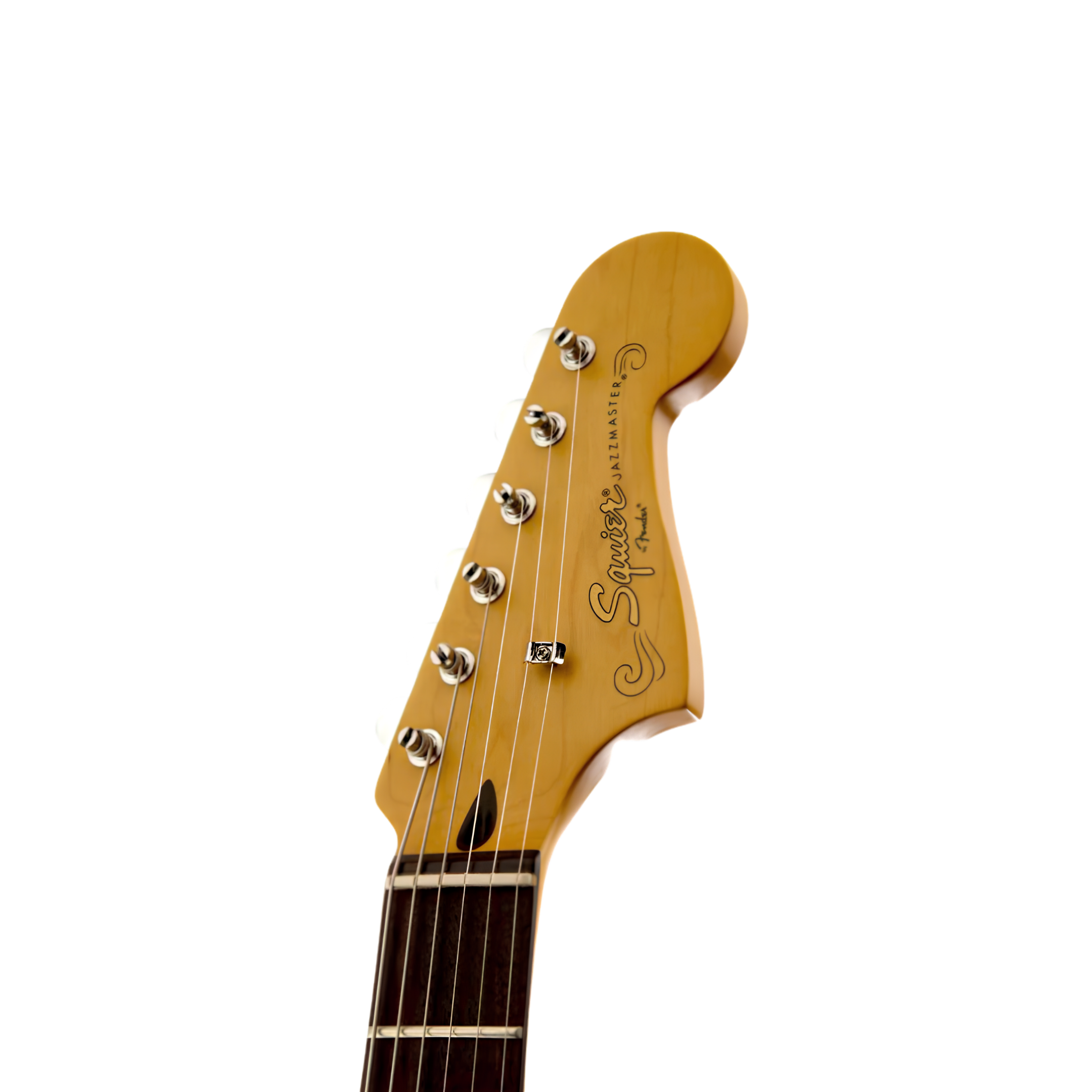 SQUIER J Mascis Signature Jazzmaster Electric Guitar, Laurel FB, Vintage White
