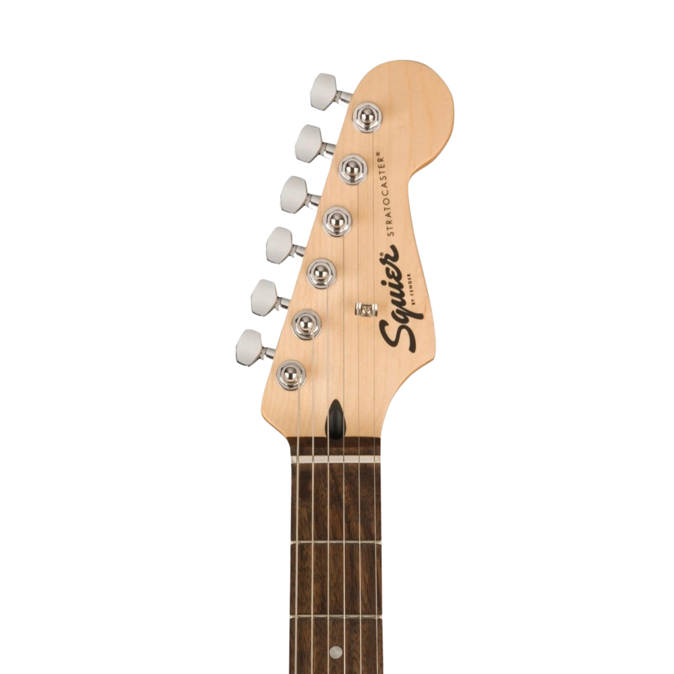 SQUIER FSR Sonic Stratocaster HSS Electric Guitar w/White Pickguard, Laurel FB, Lime Green