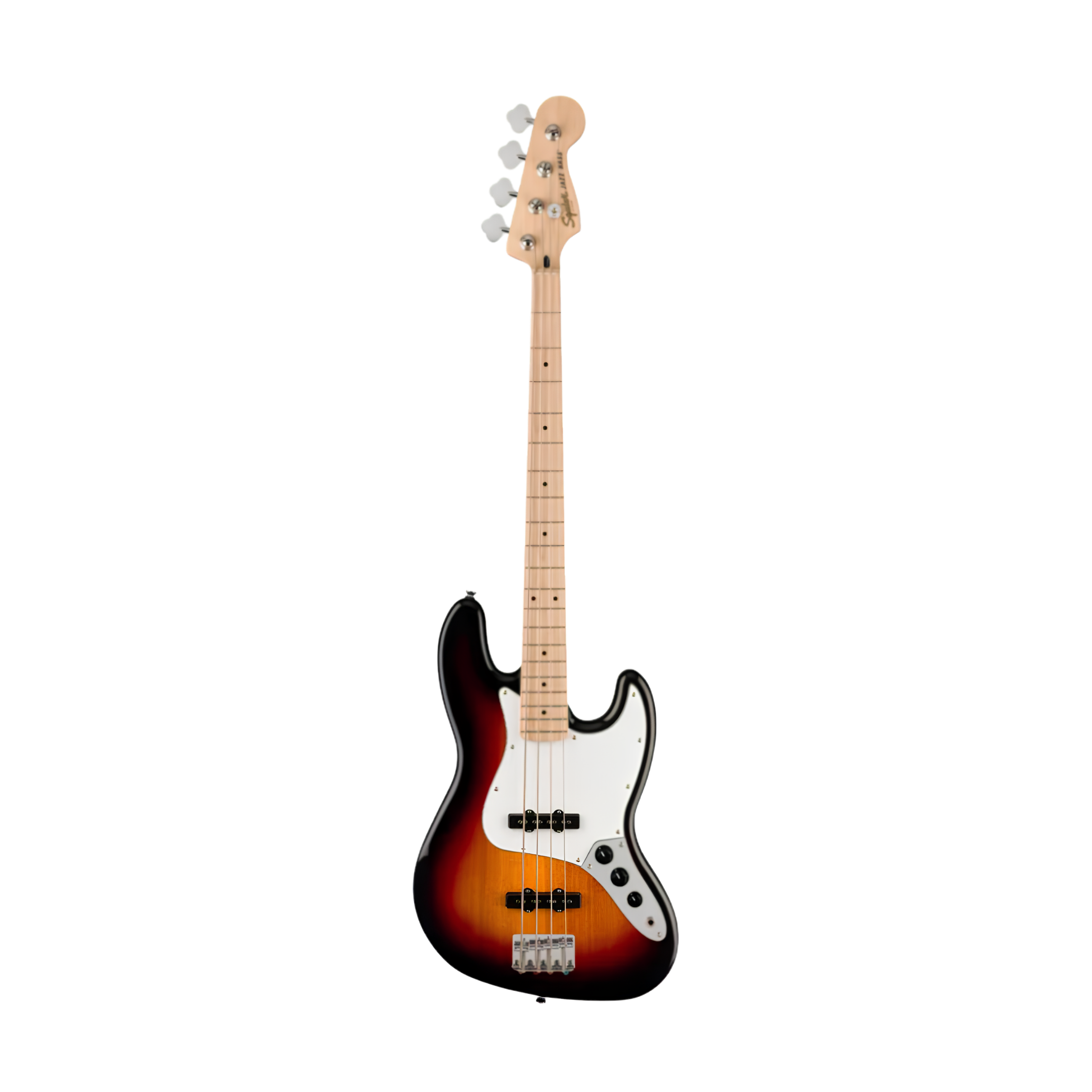 SQUIER Affinity Series Jazz Bass Guitar, Maple FB, 3-Color Sunburst