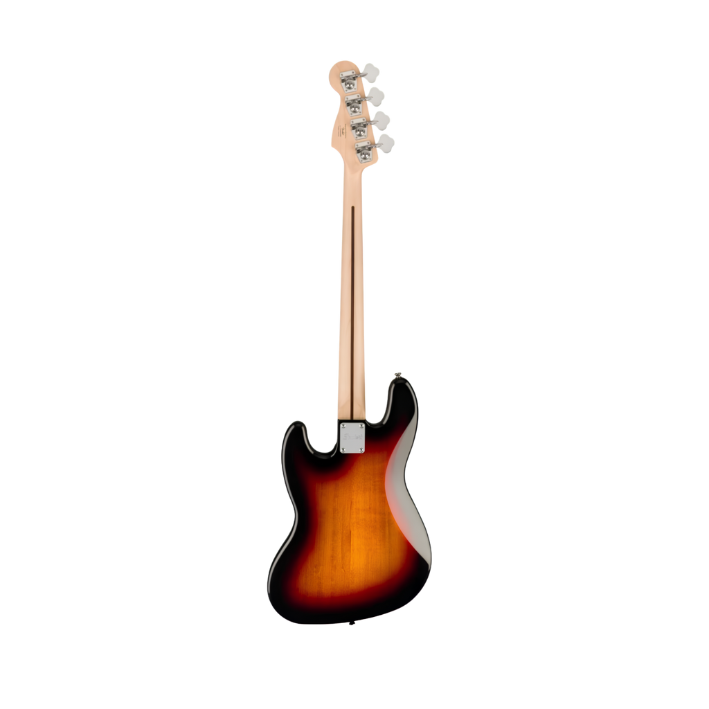 SQUIER Affinity Series Jazz Bass Guitar, Maple FB, 3-Color Sunburst