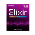 ELIXIR 11000 Polyweb 80/20 Bronze Acoustic Guitar Strings 10-47