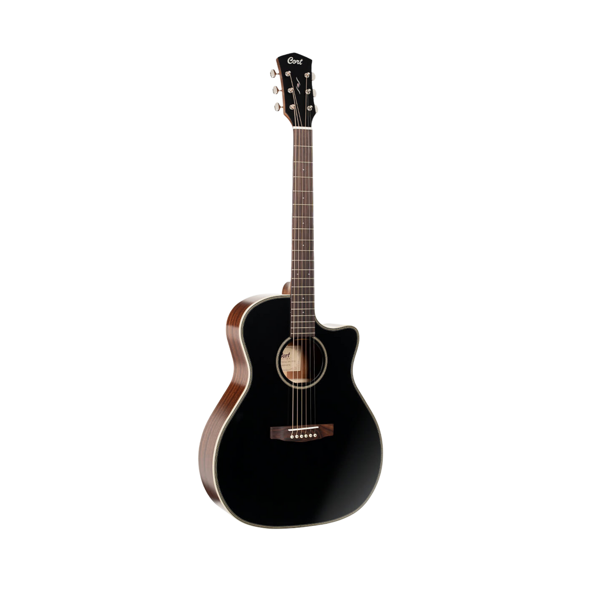 CORT Essence ES GA4 BTSG Black Glossy Acoustic Electric Guitar