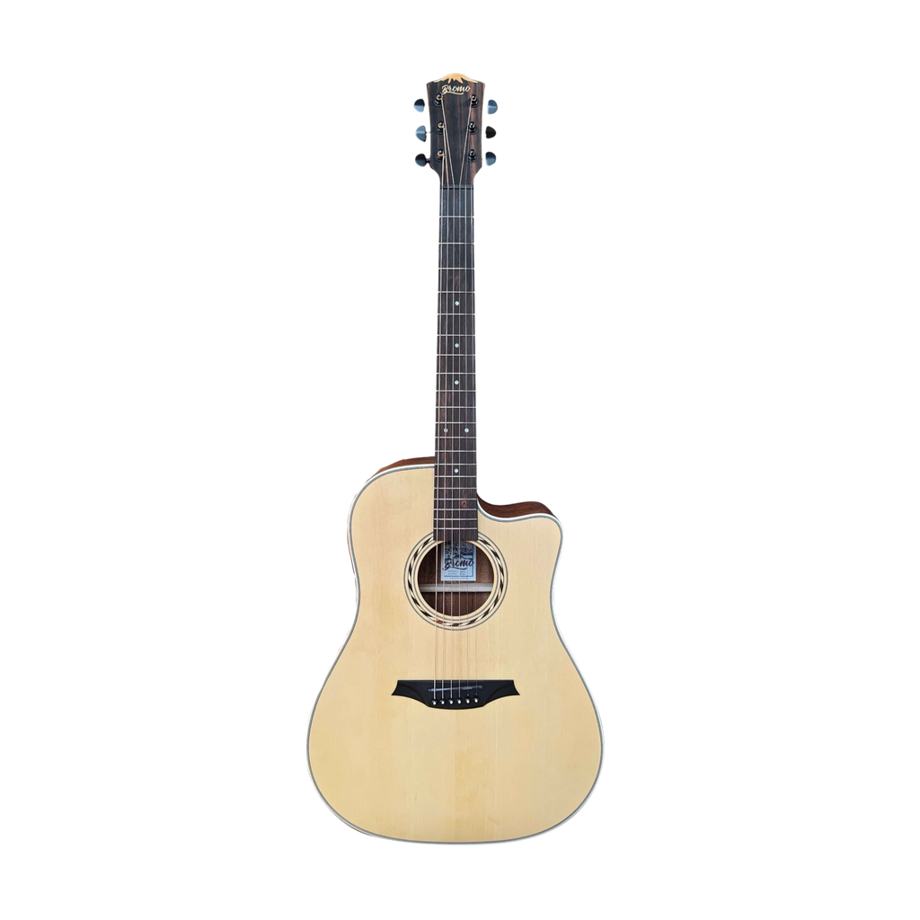 BROMO BAA1C Dreadnought Acoustic Guitar Cutaway Natural