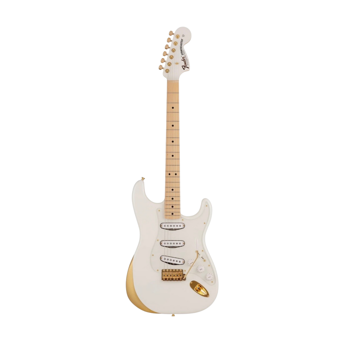 FENDER Japan Ken Stratocaster Experiment NO.1 Electric Guitar, Maple FB, White