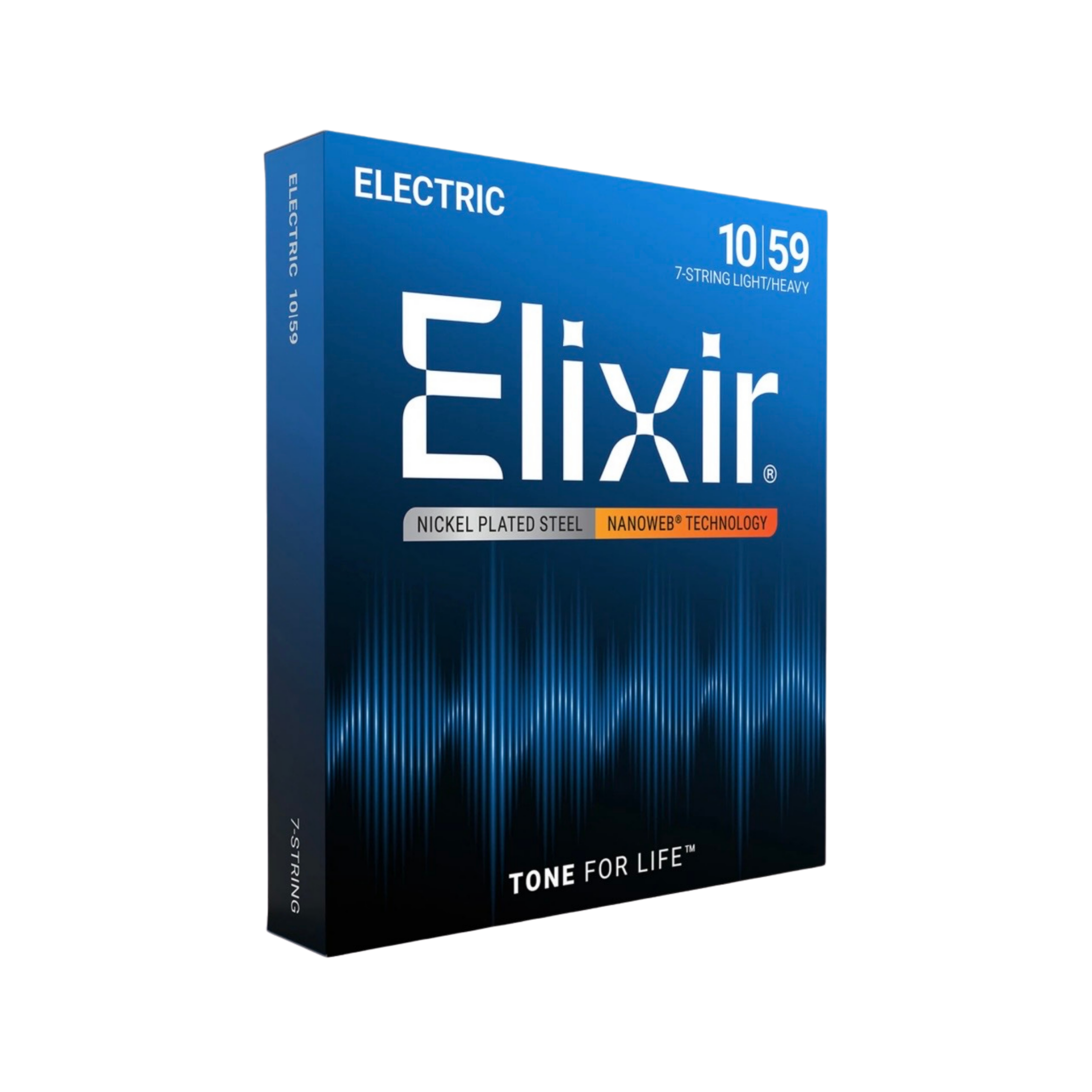 ELIXIR 12074 Nanoweb Light-Heavy 7-String Electric Guitar Strings, 10-59