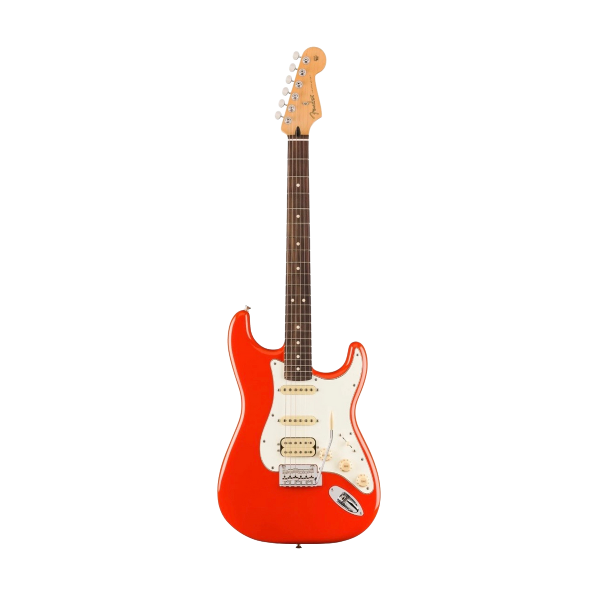 FENDER Player II Stratocaster HSS Electric Guitar, RW FB, Coral Red