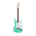 SQUIER Debut Series Stratocaster HSS Electric Guitar, Laurel FB, Sea Foam Green