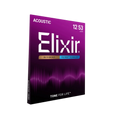 ELIXIR 11050 Polyweb 80/20 Bronze Acoustic Guitar Strings, Light, 12-53