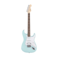 SQUIER Debut Series Stratocaster HSS Electric Guitar, Laurel FB, Daphne Blue