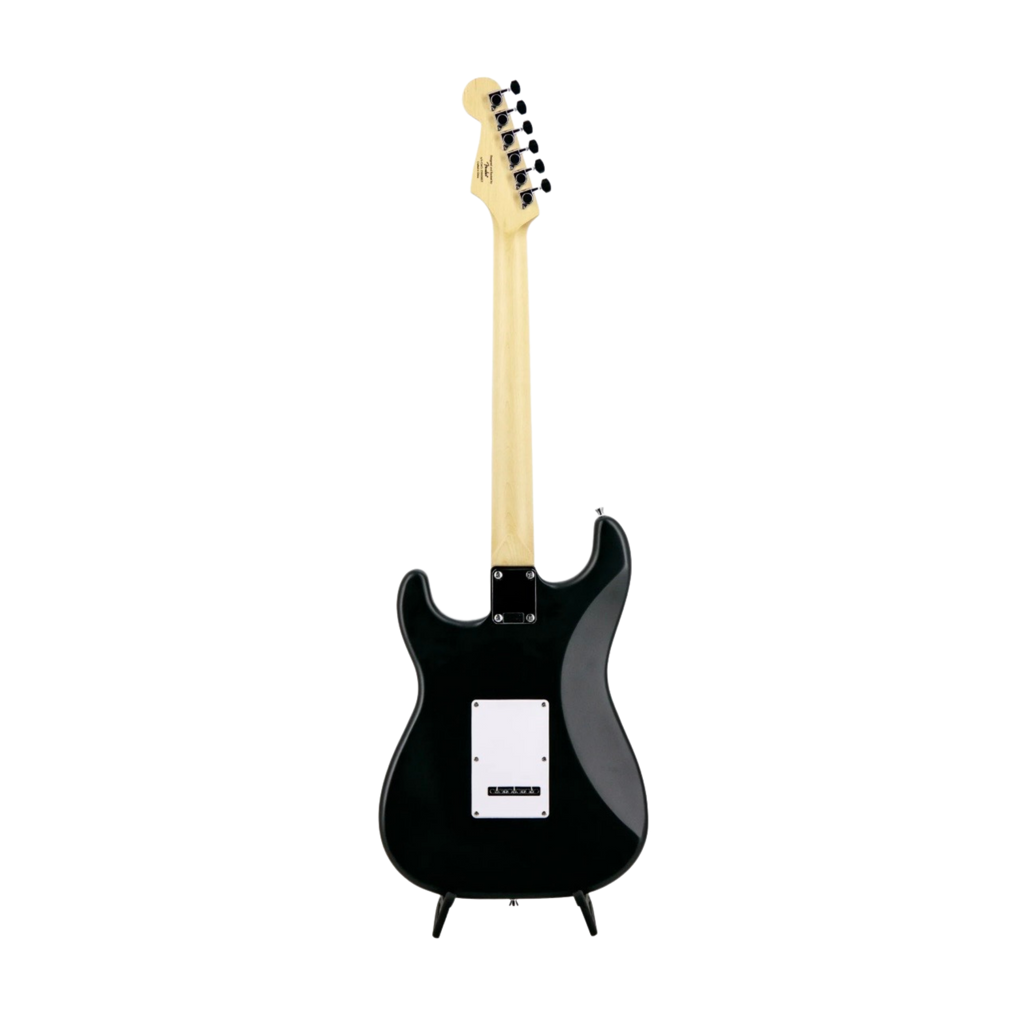 SQUIER Debut Series Stratocaster HSS Electric Guitar, Laurel FB, Black