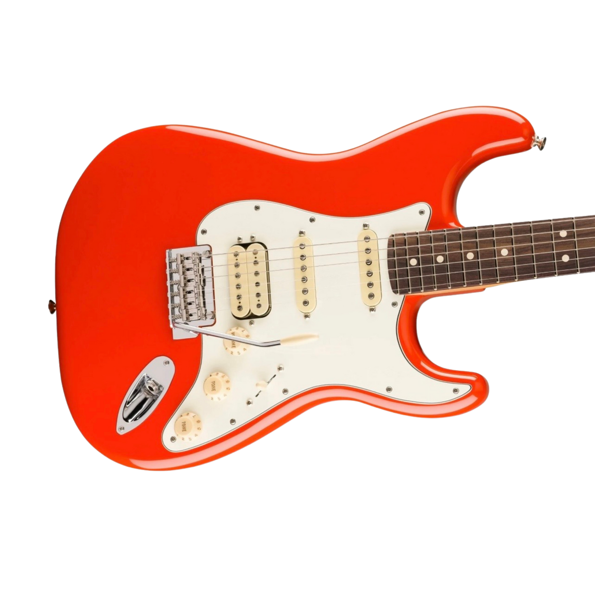 FENDER Player II Stratocaster HSS Electric Guitar, RW FB, Coral Red