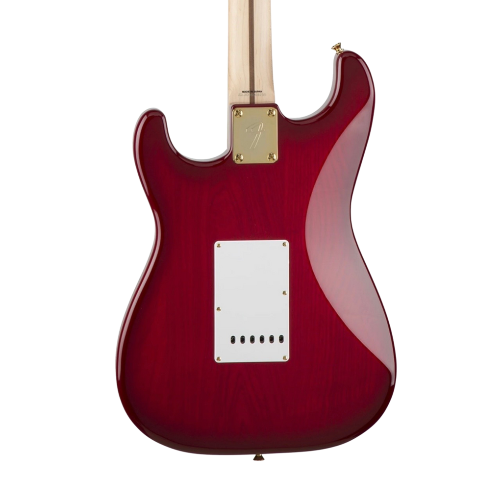 FENDER Japan Ritchie Kotzen Signature Stratocaster Electric Guitar, Maple FB, Transparent Red Burst