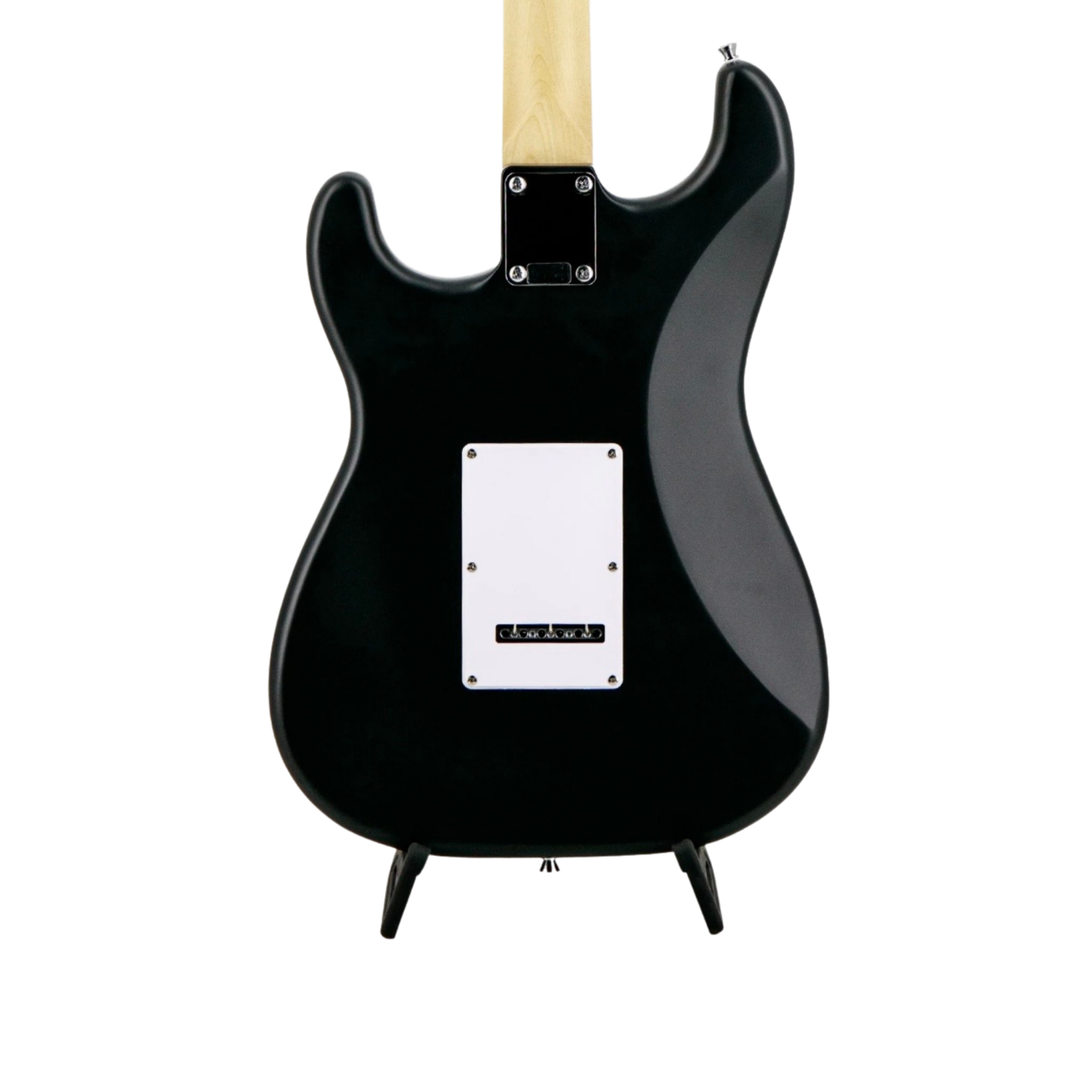 SQUIER Debut Series Stratocaster HSS Electric Guitar, Laurel FB, Black