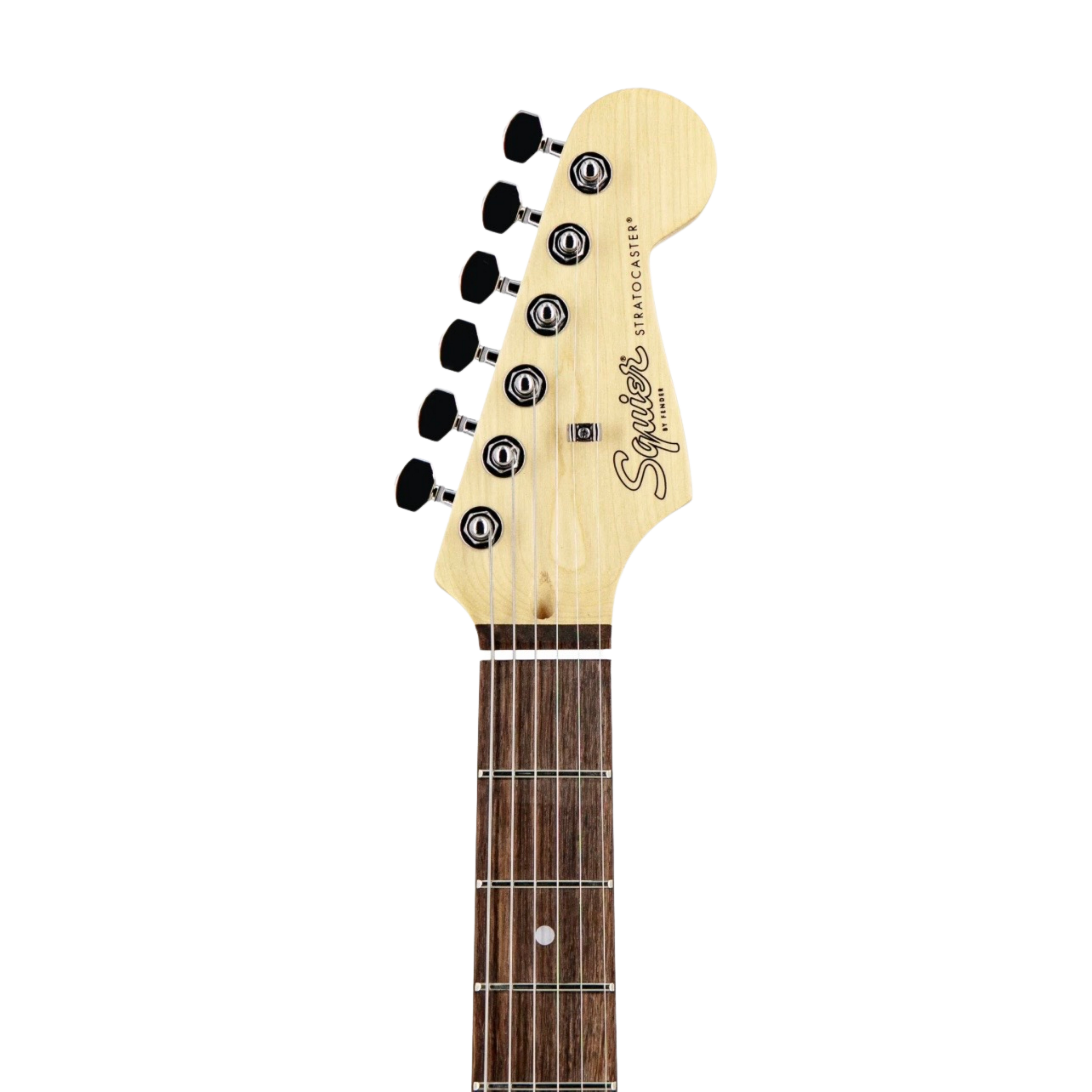 SQUIER Debut Series Stratocaster HSS Electric Guitar, Laurel FB, Black