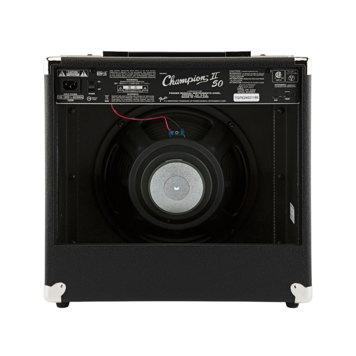 FENDER Champion II 50 Guitar Combo Amplifier, 230V EU