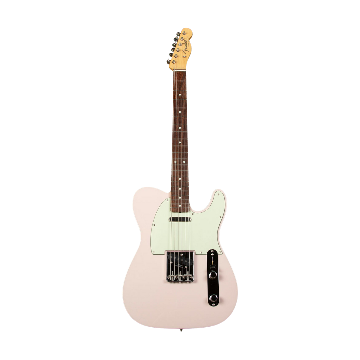 FENDER FSR MIJ Traditional 60s Telecaster Custom Electric Guitar, RW FB, Shell Pink