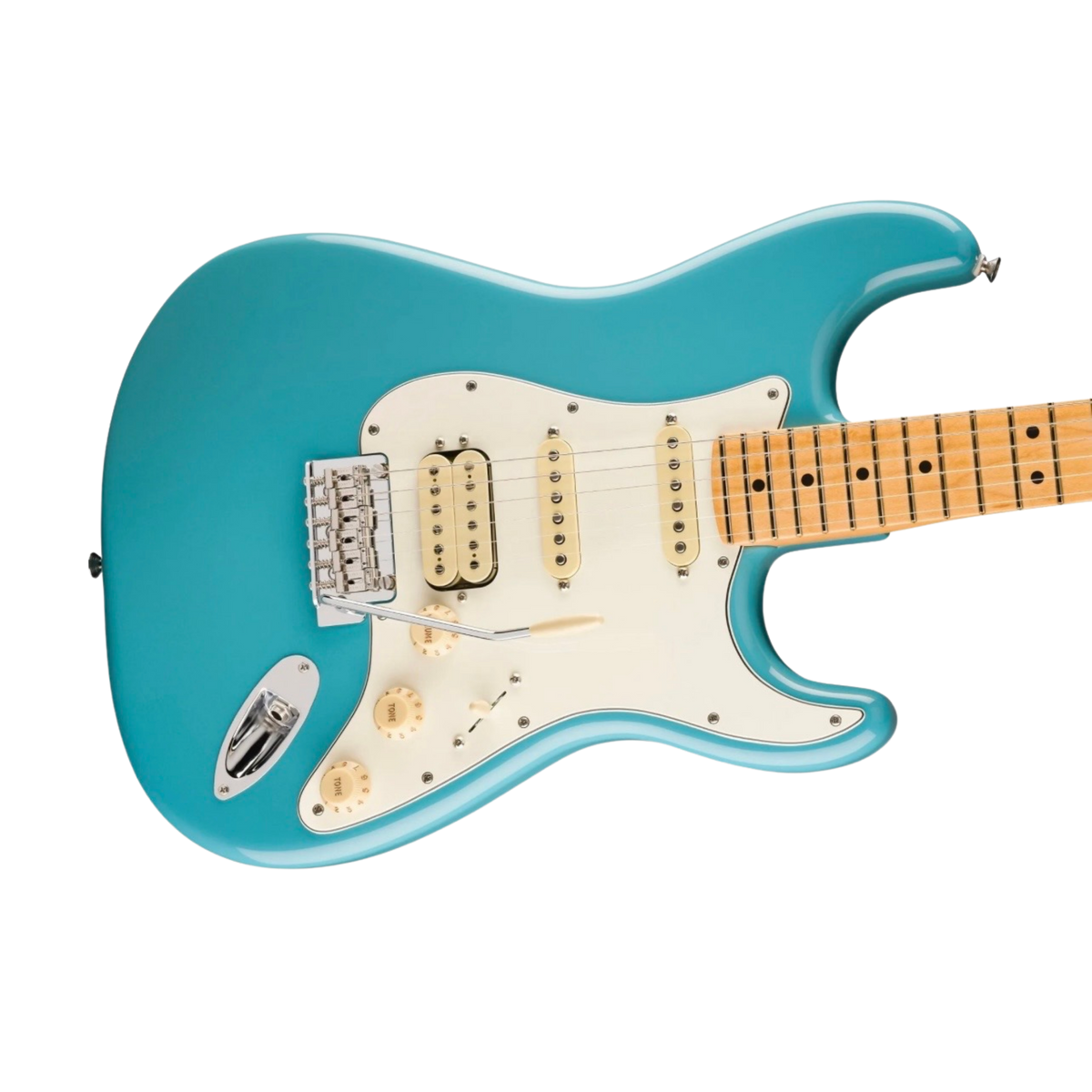 FENDER Player II Stratocaster HSS Electric Guitar, Maple FB, Aquatone Blue