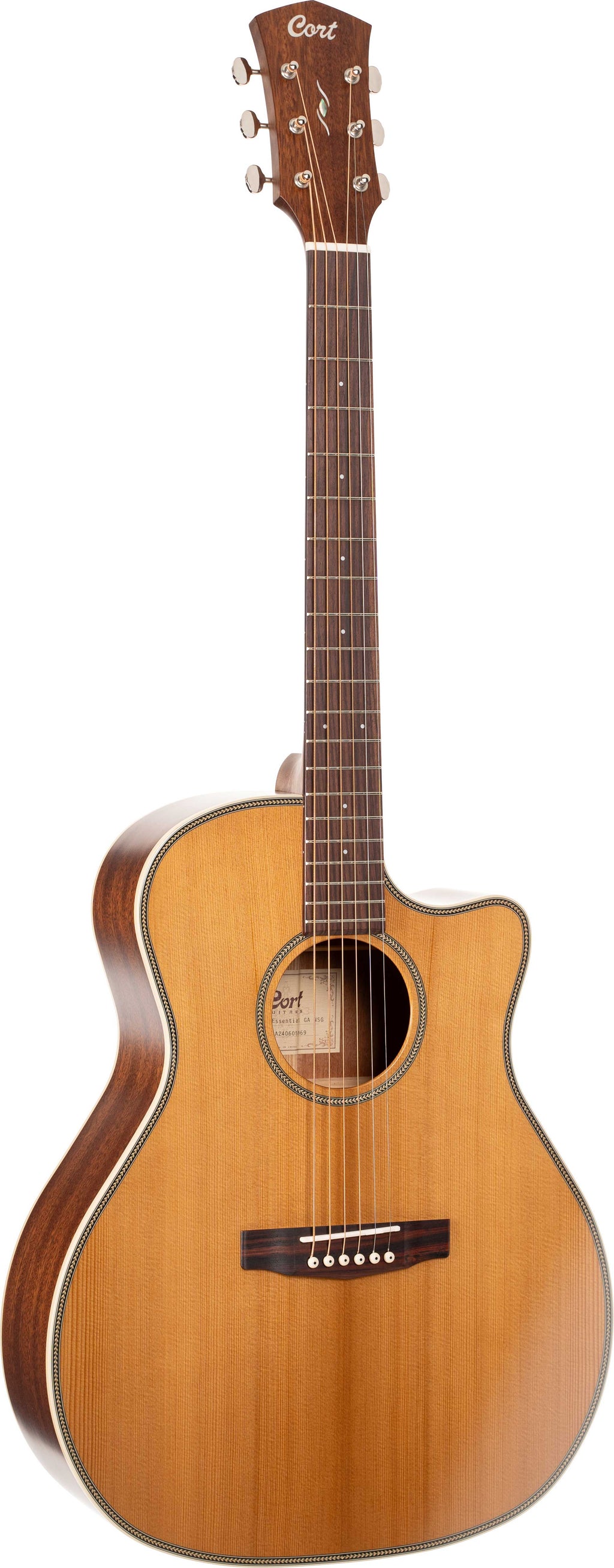 CORT OC-8 NAT Classical Nylon Guitar with Preamp Fishman