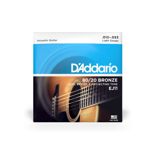 D’ADDARIO Acoustic String 80/20 BRONZE EJ11 12-53 Regular Light