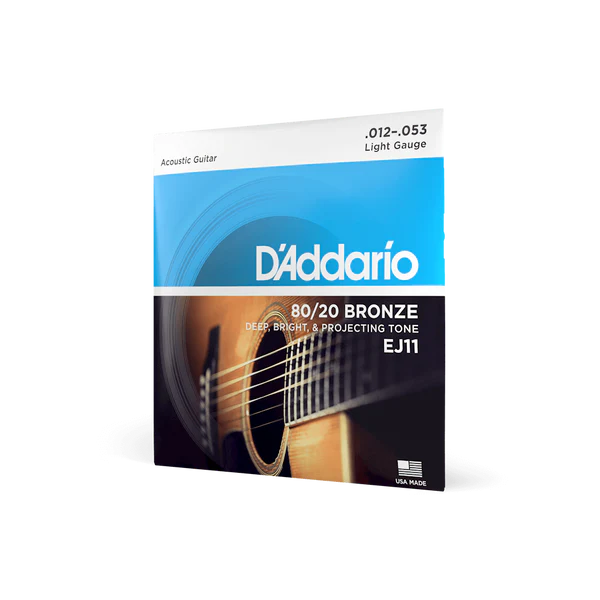 D’ADDARIO Acoustic String 80/20 BRONZE EJ11 12-53 Regular Light