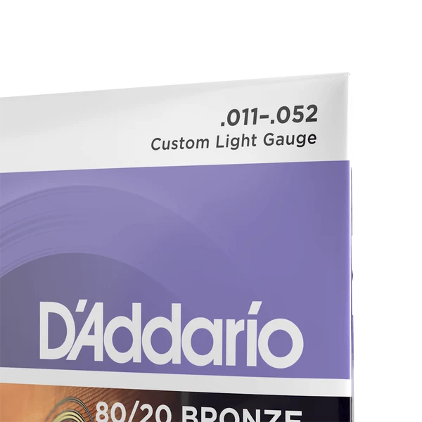 D’ADDARIO Acoustic String 80/20 Bronze EJ13 11-52 Custom Light