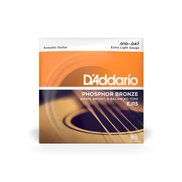 D’ADDARIO Acoustic String Phosphor Bronze EJ15 10-47 Extra Light