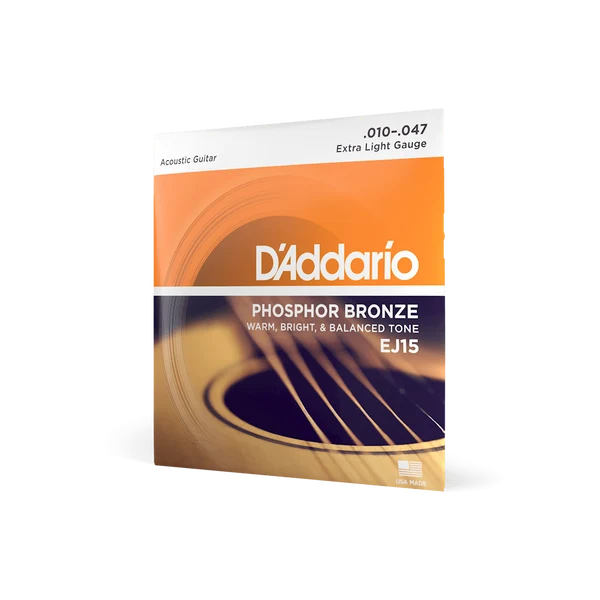 D’ADDARIO Acoustic String Phosphor Bronze EJ15 10-47 Extra Light