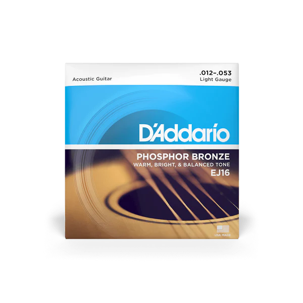 D’ADDARIO Acoustic String Phosphor Bronze EJ16 12-53 Light