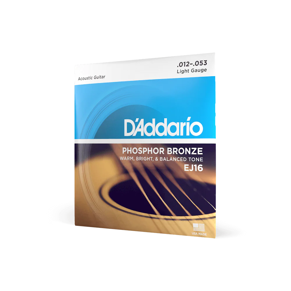 D’ADDARIO Acoustic String Phosphor Bronze EJ16 12-53 Light