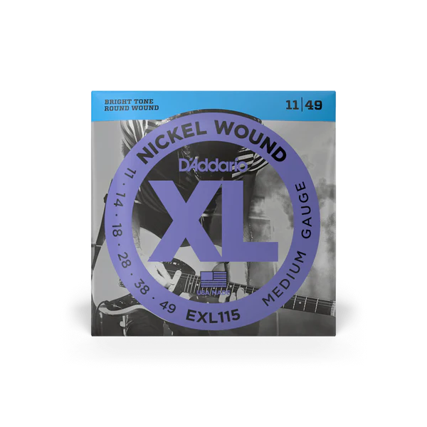 D’ADDARIO XL Nickel Round Wound REGULER EXL 115 11-49 Medium Electric Guitar String