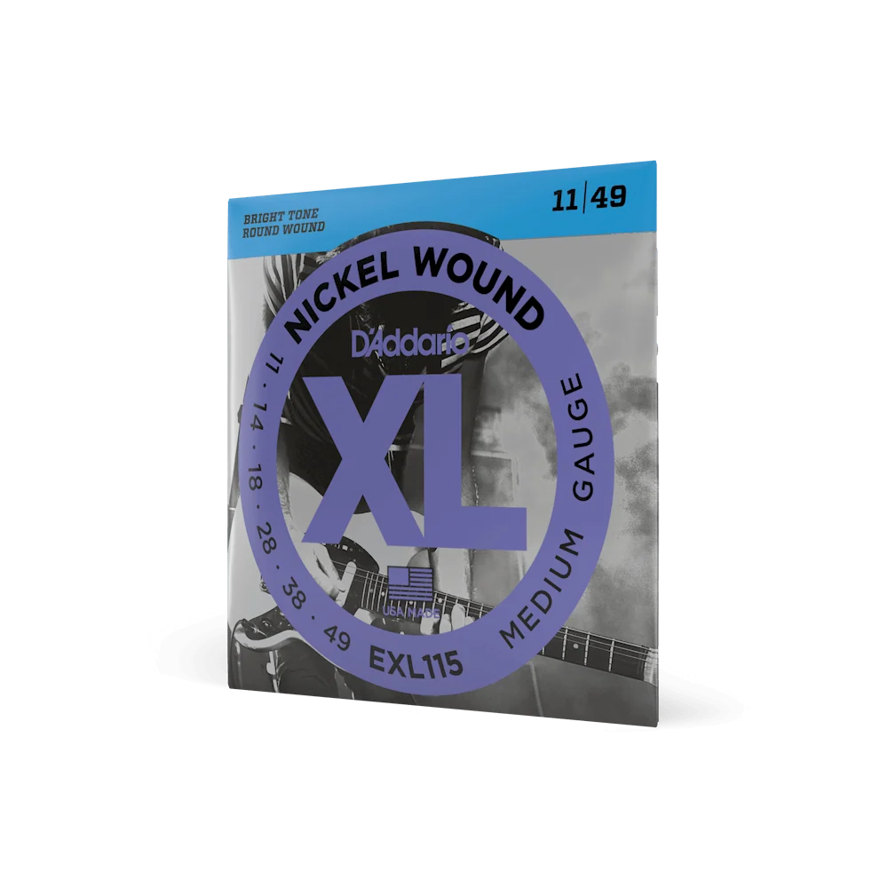 D’ADDARIO XL Nickel Round Wound REGULER EXL 115 11-49 Medium Electric Guitar String