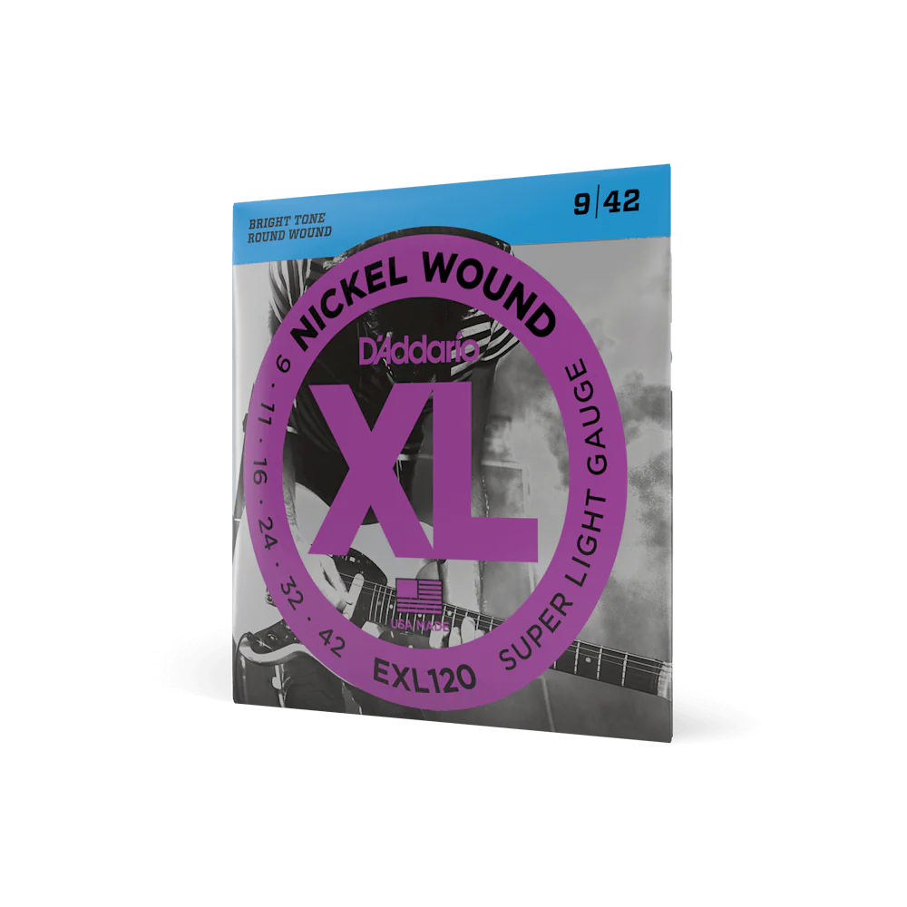 D’ADDARIO XL Nickel Round Wound REGULER EXL 120 9-42 Super Light Electric Guitar Strings