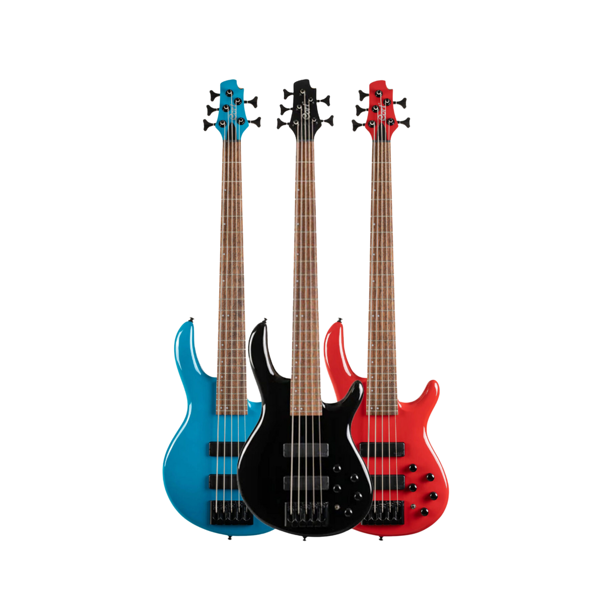 CORT C5 Deluxe CBL Blue Bass Electric Guitar 5 String